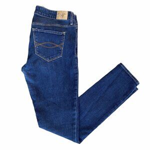 Abercrombie & Fitch Skinny Jeans Size 6R 28W 29L Dark Wash Mid Low Stretch